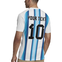 Custom Argentina Football Rugby Jersey Blokecore-La Albiceleste with Japanese Culture Embroidery Effect