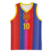 Custom Spain Football Basketball Jersey Blaugrana Mosaic-Inspired Barcelona Architecture