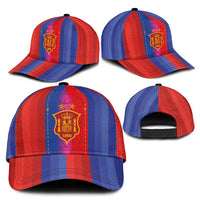 Spain Football Classic Cap Blaugrana Mosaic-Inspired Barcelona Architecture