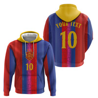 Custom Spain Football Hoodie Blaugrana Mosaic-Inspired Barcelona Architecture