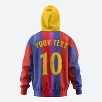 Custom Spain Football Hoodie Blaugrana Mosaic-Inspired Barcelona Architecture