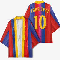 Custom Spain Football Kimono Blaugrana Mosaic-Inspired Barcelona Architecture
