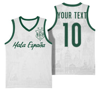 Custom Spain Football Basketball Jersey Royal Madrid-Hala Espana