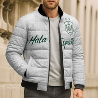 Custom Spain Football Bomber Puffer Jacket Royal Madrid-Hala Espana