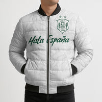 Custom Spain Football Bomber Puffer Jacket Royal Madrid-Hala Espana