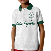 Custom Spain Football Kid Polo Shirt Royal Madrid-Hala Espana