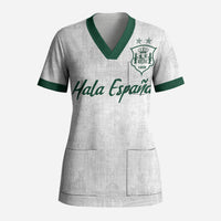 Custom Spain Football Scrub Top Royal Madrid-Hala Espana