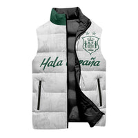 Custom Spain Football Sleeveless Puffer Jacket Royal Madrid-Hala Espana