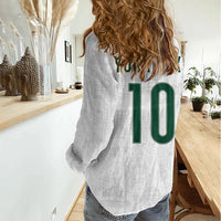 Custom Spain Football Women Casual Shirt Royal Madrid-Hala Espana