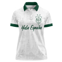 Custom Spain Football Women Polo Shirt Royal Madrid-Hala Espana