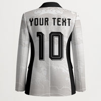 Custom Japan Football Blazer Traditional Japanese Waves Rainbow Sashiko Effect