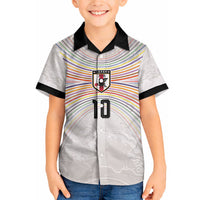 Custom Japan Football Hawaiian Shirt Traditional Japanese Waves Rainbow Sashiko Effect
