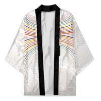 Custom Japan Football Kimono Traditional Japanese Waves Rainbow Sashiko Effect