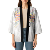 Custom Japan Football Kimono Traditional Japanese Waves Rainbow Sashiko Effect