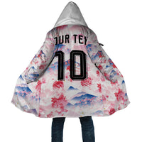 Custom Japan Football Cloak Cherry Blossom Mount Fuji Asian Dragon Graphic