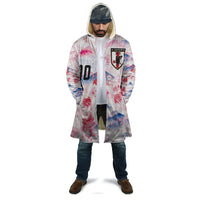 Custom Japan Football Cloak Cherry Blossom Mount Fuji Asian Dragon Graphic