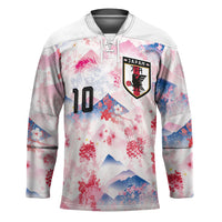 Custom Japan Football Hockey Jersey Cherry Blossom Mount Fuji Asian Dragon Graphic