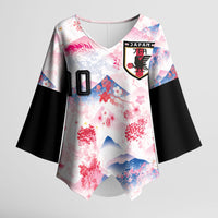 Custom Japan Football Kimono Sleeve Blouse Cherry Blossom Mount Fuji Asian Dragon Graphic
