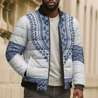 Cape Verde Bomber Puffer Jacket Pano di Terra Dashiki Style