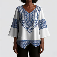Cape Verde Kimono Sleeve Blouse Pano di Terra Dashiki Style