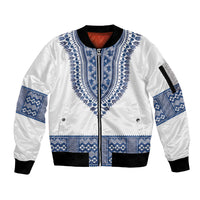 Cape Verde Sleeve Zip Bomber Jacket Pano di Terra Dashiki Style