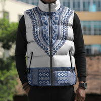 Cape Verde Sleeveless Puffer Jacket Pano di Terra Dashiki Style
