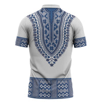 Cape Verde Zipper Polo Shirt Pano di Terra Dashiki Style