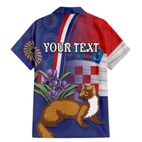 Personalised Croatia Independence Day Family Matching Mermaid Dress and Hawaiian Shirt Sretan Dan nezavisnosti With Kuna Zlatica and Perunika - Wonder Print Shop