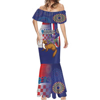 Personalised Croatia Independence Day Mermaid Dress Sretan Dan nezavisnosti With Kuna Zlatica and Perunika - Wonder Print Shop