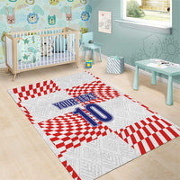 Custom Croatia Football Champion 2024 Area Rug - Wonder Print Shop