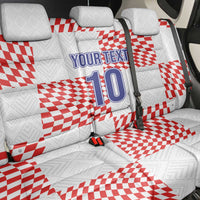Custom Croatia Football Champion 2024 Back Car Seat Cover - Wonder Print Shop