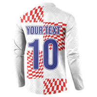 Custom Croatia Football Champion 2024 Button Sweatshirt - Wonder Print Shop