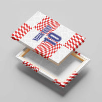 Custom Croatia Football Champion 2024 Canvas Wall Art - Wonder Print Shop