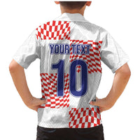 Custom Croatia Football Champion 2024 Family Matching Mermaid Dress and Hawaiian Shirt - Wonder Print Shop