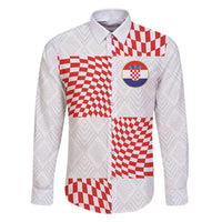 Custom Croatia Football Champion 2024 Family Matching Short Sleeve Bodycon Dress and Hawaiian Shirt - Wonder Print Shop