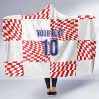 Custom Croatia Football Champion 2024 Hooded Blanket
