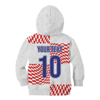 Custom Croatia Football Champion 2024 Kid Hoodie - Wonder Print Shop