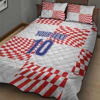 Custom Croatia Football Champion 2024 Quilt Bed Set - Wonder Print Shop