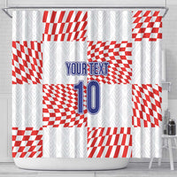 Custom Croatia Football Champion 2024 Shower Curtain