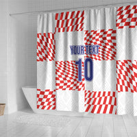 Custom Croatia Football Champion 2024 Shower Curtain
