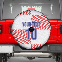 Custom Croatia Football Champion 2024 Spare Tire Cover - Wonder Print Shop