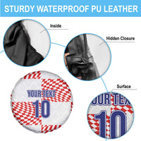 Custom Croatia Football Champion 2024 Spare Tire Cover - Wonder Print Shop