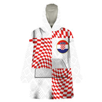Custom Croatia Football Champion 2024 Wearable Blanket Hoodie - Wonder Print Shop