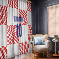 Custom Croatia Football Champion 2024 Window Curtain - Wonder Print Shop