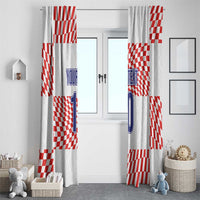 Custom Croatia Football Champion 2024 Window Curtain - Wonder Print Shop