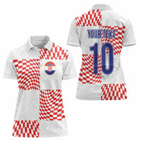 Custom Croatia Football Champion 2024 Women Polo Shirt - Wonder Print Shop