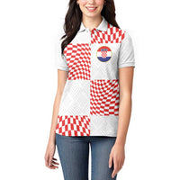 Custom Croatia Football Champion 2024 Women Polo Shirt - Wonder Print Shop