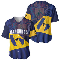 Barbados Independence Day Baseball Jersey National Flag Design - Wonder Print Shop