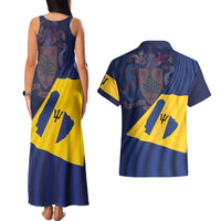 Barbados Independence Day Couples Matching Tank Maxi Dress and Hawaiian Shirt National Flag Design - Wonder Print Shop