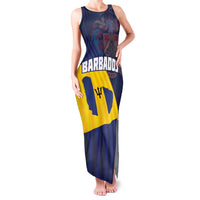 Barbados Independence Day Family Matching Tank Maxi Dress and Hawaiian Shirt National Flag Design - Wonder Print Shop